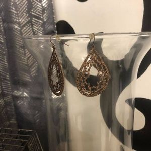 Copper Toned Hanging Earrings
